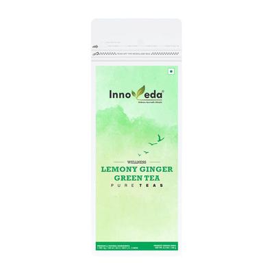 Innoveda Lemony Ginger Green Tea Whole tea leaves 100 gm - Teas