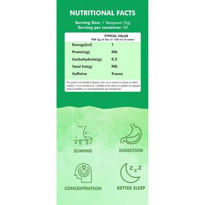 Innoveda Lemony Ginger Green Tea Whole tea leaves 100 gm - Teas