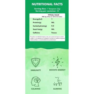 Innoveda Earl Grey Citrus Green Tea Whole tea leaves 100 gm - Teas