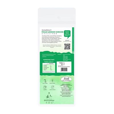 Innoveda Tulsi Ginger Lemon Green Tea Whole tea leaves 100 gm - Teas