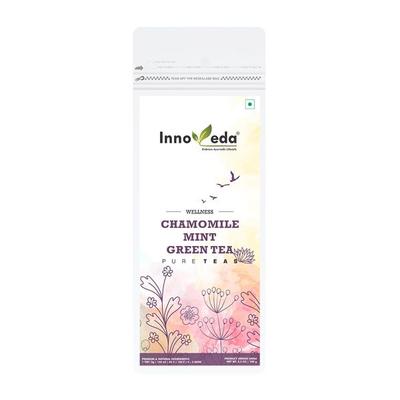Innoveda Chamomile Mint Green Tea Whole tea leaves 100 gm - Teas