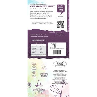 Innoveda Chamomile Mint Green Tea Whole tea leaves 100 gm - Teas