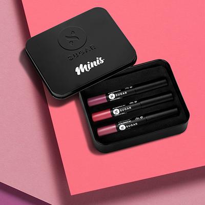 SUGAR Cosmetics Matte As Hell Mini Sets - Nude 2.5 gm - Lipsticks