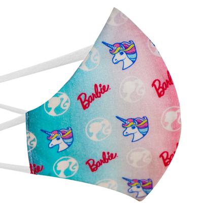 Nirvana Barbie Kids Face Mask - Barbie Rainbow & Unicorn (XS) 2's - Face Mask