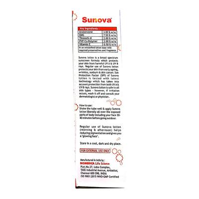 SUNOVA SPF 26 SUNSCREEN Lotion 50gm - Sunscreen Preparations-Emo
