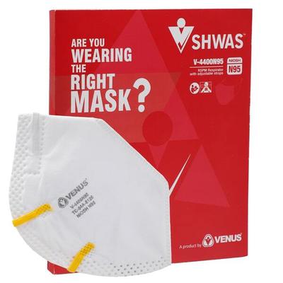 Venus Shwas V-4400 N95 Face Mask - White (Pack of 10) - Face Mask