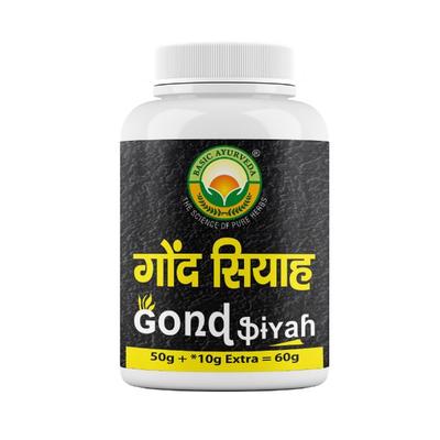 Basic Ayurveda Gond Siyah Granules 60 gm - Speciality Medicines