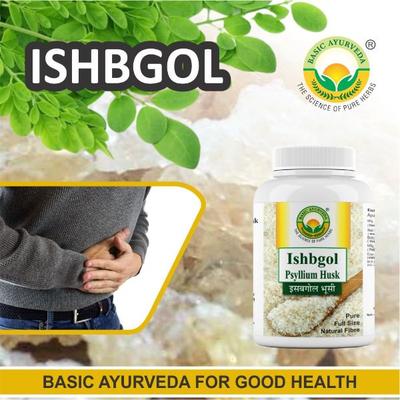 Basic Ayurveda Ishbgol Pysllium Husk Powder 40 gm - Speciality Medicines