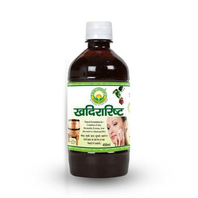 Basic Ayurveda Khadirarishta Liquid 450 ml - Speciality Medicines