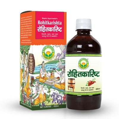 Basic Ayurveda Rohitkarishta Syrup 450 ml - Speciality Medicines