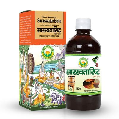 Basic Ayurveda Saraswatarishta Syrup 450 ml - Speciality Medicines