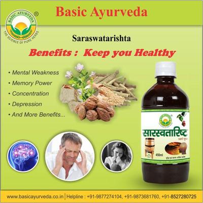 Basic Ayurveda Saraswatarishta Syrup 450 ml - Speciality Medicines