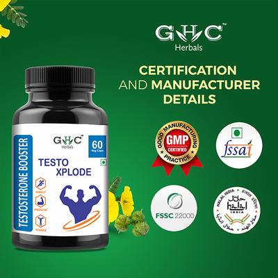 GHC Herbals Testo Xplode Testosterone Booster Veg Capsule 60's - General Health