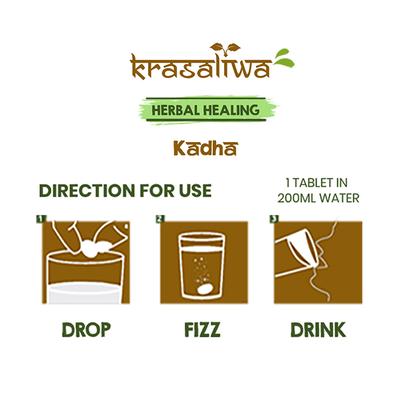 Krasaliwa Herbal Healing Kadha Effervescent Tablet 20's - Multi-Vitamins