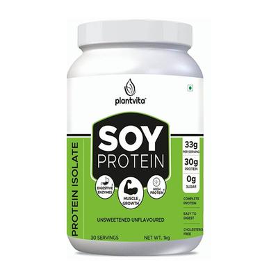 Plantvita Soy Protein Powder 1000 gm - Workout Essentials