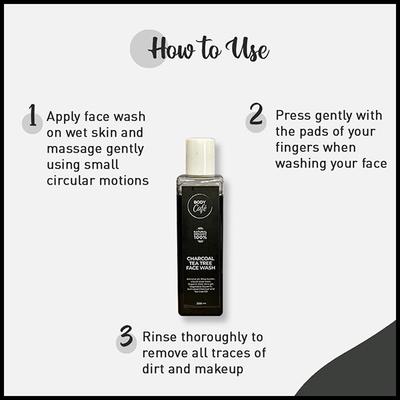 Body Cafe Bamboo Charcoal Tea Tree Face Wash 200 ml - Face Wash & Cleansers