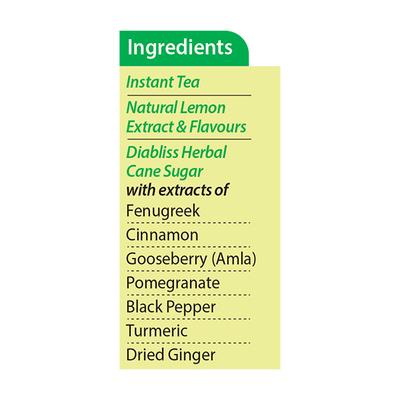 Diabliss Diabetic Friendly Herbal Lemon Tea Sachet (Pack of 10 x 10 gm) - Herbal/Green Teas