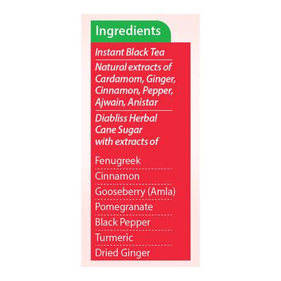 Diabliss Diabetic Friendly Masala Chai Sachet (Pack of 10 x 10 gm) - Herbal/Green Teas