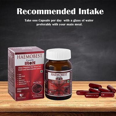 HealthBest Haemobest Veg Capsule 60's - Multi-Vitamins