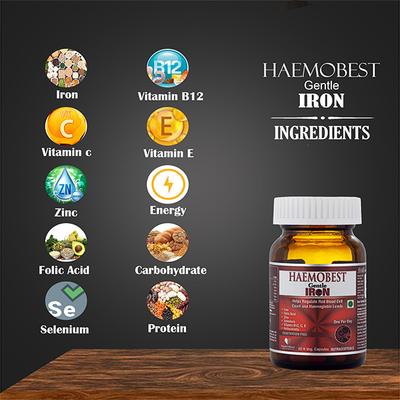 HealthBest Haemobest Veg Capsule 60's - Multi-Vitamins