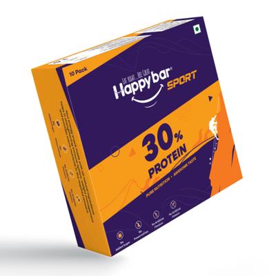 Happy Bar Sport Energy Bar (Pack of 10 x 40 gm) - Nutritional Bars