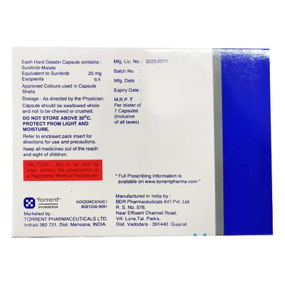 HEALTINIB 25 Capsule 7's - Cancer Oncology-Tar