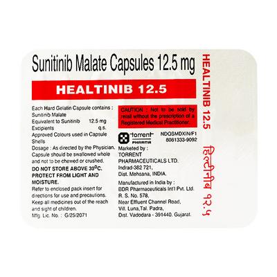 HEALTINIB 12.5 Capsule 7's - Cancer Oncology-Tar