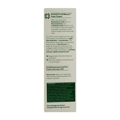 PHACE FCR12 RENOU FACE Cream 40gm - Dry Skin-Emo