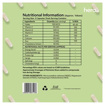 Hera Fertility Care Capsule Bundle (Fertilife Multivitamin + Energy Ova + Correct Cycle) - Multi-Vitamins
