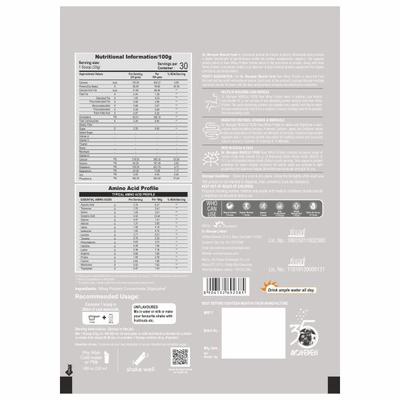 Dr. Morepen Muscle Food Raw Whey Protein Powder - Unflavoured 1 kg - Whey Proteins