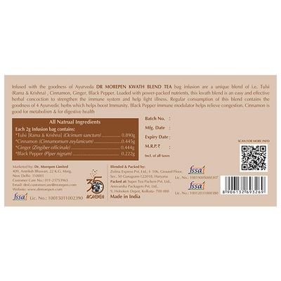 Dr. Morepen Kwath Blend Tea Bags 25's - Herbal/Green Teas