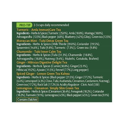 Roshi Assorted Tea Collection Teabag 25's - Herbal/Green Teas