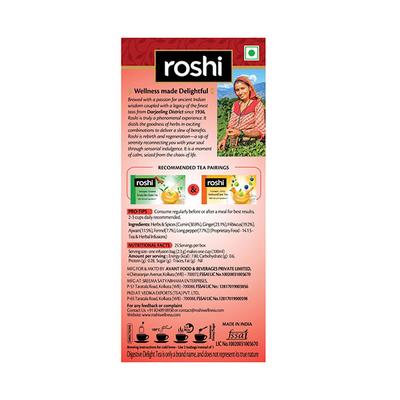 Roshi Digestive Delight Teabag - Ginger & Hibiscus 25's - Herbal/Green Teas