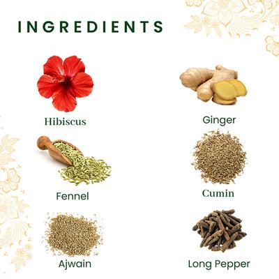 Roshi Digestive Delight Teabag - Ginger & Hibiscus 25's - Herbal/Green Teas