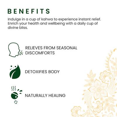 Roshi Green Tea Kahwa Teabag - Spiced Ginger & Lemon 25's - Herbal/Green Teas