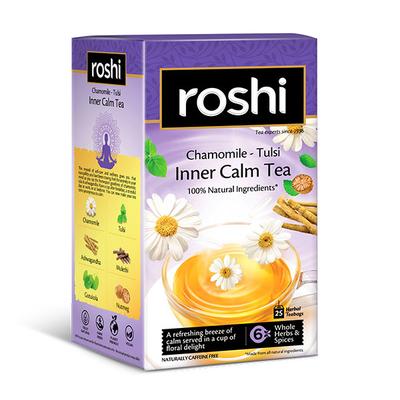 Roshi Inner Calm Teabag - Chamomile & Tulsi 25's - Herbal/Green Teas