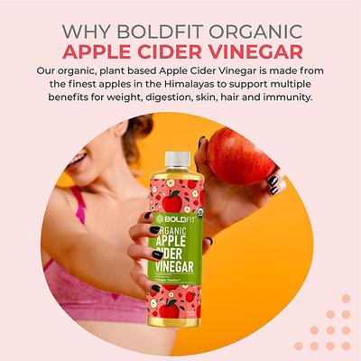 Boldfit Organic Apple Cider Vinegar Juice 1000 ml - Herbal Juices