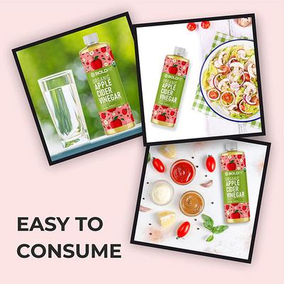 Boldfit Organic Apple Cider Vinegar Juice 1000 ml - Herbal Juices