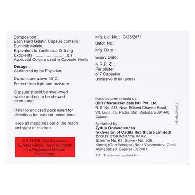 NITNIB 12.5 Capsule 7's - Cancer Oncology-Tar