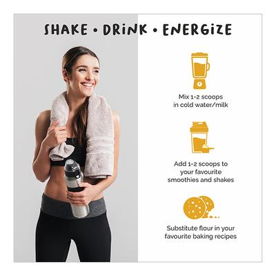 Onelife 100% Plant Protein Powder - Mocha Flavour 500 gm - Workout Essentials