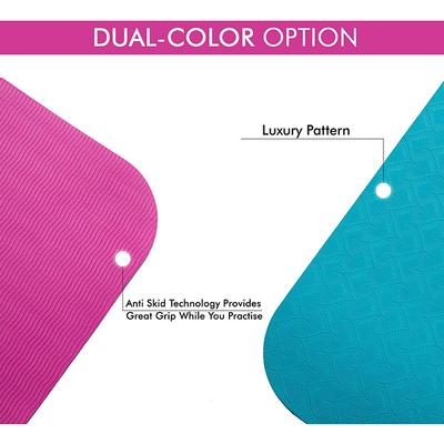 Boldfit Yoga Mat - Pink & Blue 1's - Workout Essentials