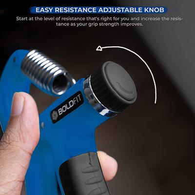 Boldfit Hand Grip - Blue-Black 1's - Workout Essentials