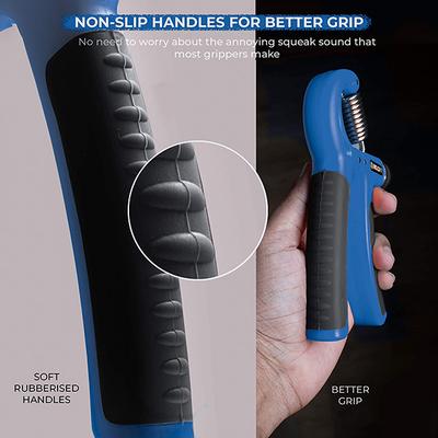 Boldfit Hand Grip - Blue-Black 1's - Workout Essentials