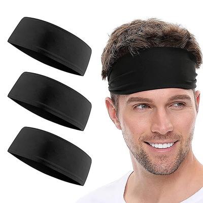 Boldfit Head Band - Black (Pack of 3) - Workout Essentials