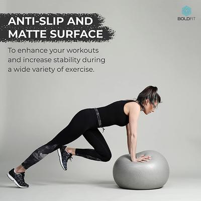 Boldfit Gym Ball - Grey 1's - Workout Essentials