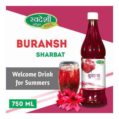 Swadeshi Ayurved Buransh Sharbat 750 ml - Ayurvedic Juices