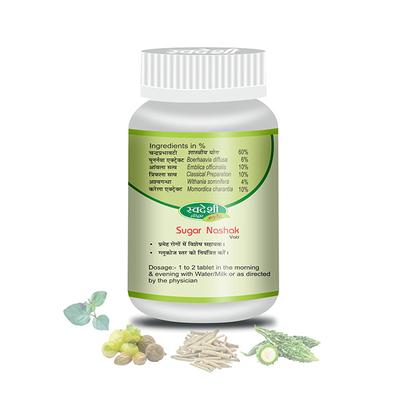 Swadeshi Ayurved Sugar Nashak Vati Tablet 60's - Diabetes Care (Ayush)