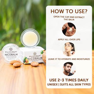 Bella Vita Organic Nicobalm Natural Lip Balm 8 gm - Lip Balms