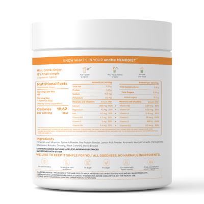 andMe Menodiet Powder - Apple + Spinach 250 gm - General Health