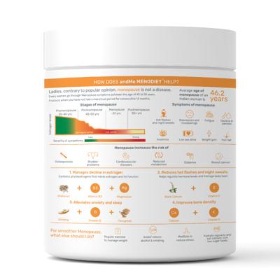 andMe Menodiet Powder - Apple + Spinach 250 gm - General Health